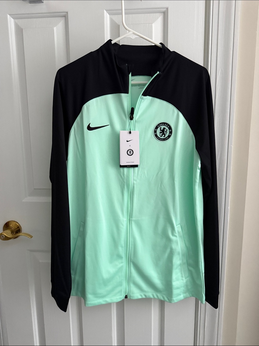Nike Mint Green and Black Chelsea FC Training Jacket